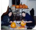 halloween 1999 carving pumpkins